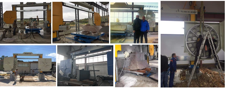 Commande numérique par ordinateur de marbre Diamond Wire Saw Cutting Machine de pierre de granit pour le bloc de coupe, pierre spéciale de forme
