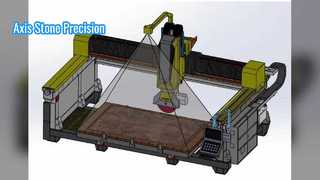 Précision de coupe de pierre Axis pour les formes complexes
