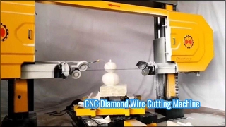 Machine de scie à fil diamanté CNC 5 axes de haute précision pour le profilage de pierre complexe et la sculpture 3D