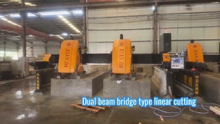 Machine de découpe et de fraisage linéaire de type pont à double faisceau BLMM-1800-2D