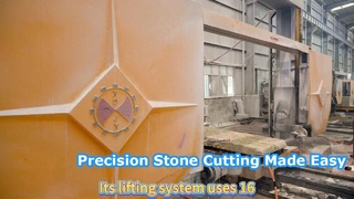 Machine de scie à fil diamanté CNC 4 axes CRM‑3500 | Machine de découpe de colonnes romaines en pierre et de dalles en arc