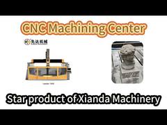 Démonstration du centre d'usinage de pierre CNC XianDa Leader1500 1500CM 5 axes