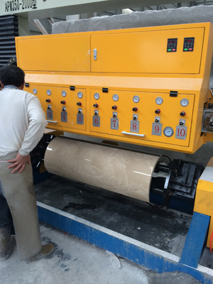 Machine de polissage de dalles circulaires à courant alternatif 30 kW pour le profilage de colonnes