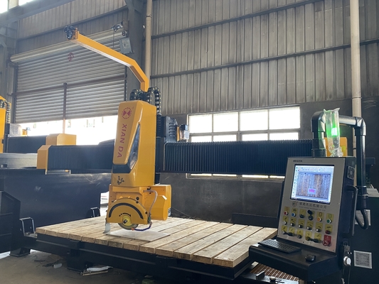Machine de découpe de bords de pierre de pont à 5 axes pour couper et façonner le granit