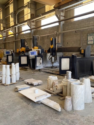 Stable fonctionnement de 4 axes arc Slab machine de sculpture de colonne