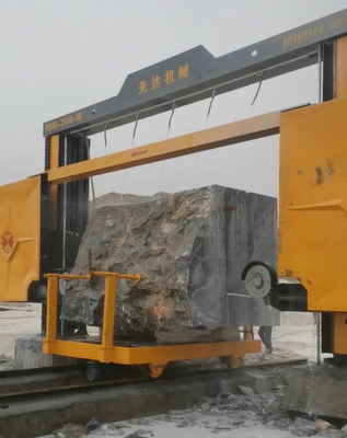 Machine à scie à fil de diamant pour plongée en bloc par commande PLC