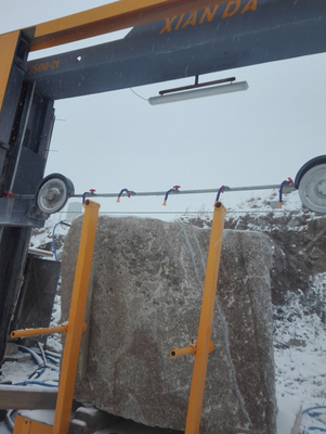 Machine à scie à fil de diamant pour plongée en bloc par commande PLC