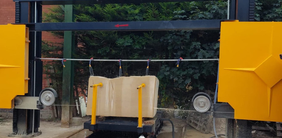 Machine à scie à fil de diamant pour plongée en bloc par commande PLC