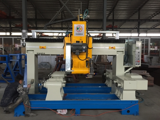 PLC/CNC haute précision 4 pièces Blauster machine de coupe pour pilier, chapeau de colonne, barrage routier