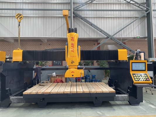 Machine de coupe de pont à commande numérique à 5 axes avec fonction de mémoire pour éteindre le courant