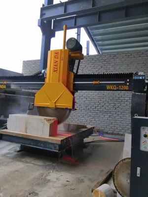 Moteur de découpe de scie de pierre de bloc moyen avec espace d'usure réglable