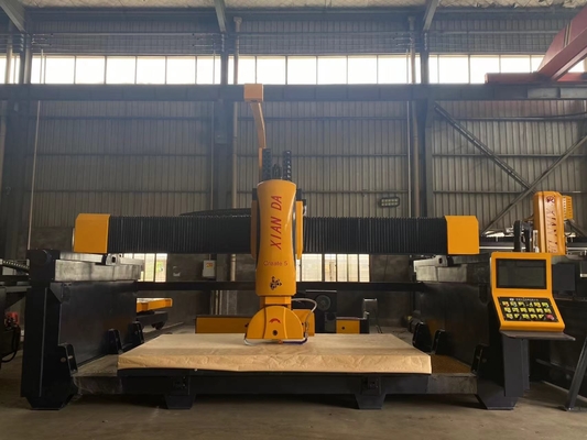 Machine de découpe automatique de scie à pont entièrement à 5 axes avec fonction de mémoire pour éteindre le courant