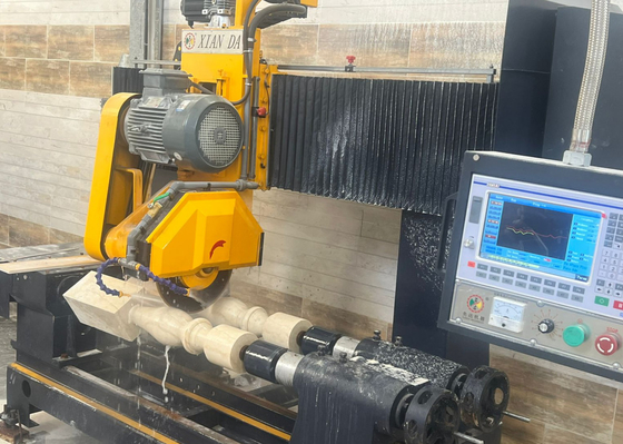 CNC / PLC deux PC machine de coupe à baluster pour le poste de roi, barrage routier