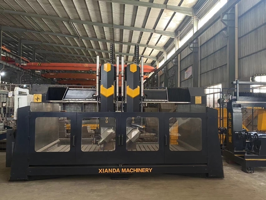 Xianda 4 axes Machine de sculpture CNC de haute précision avec une précision de positionnement de 0,02 mm et une puissance de fuseau de 5,5 kW