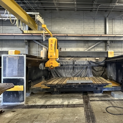 Machine de coupe de pierre à lame de diamant avec efficacité