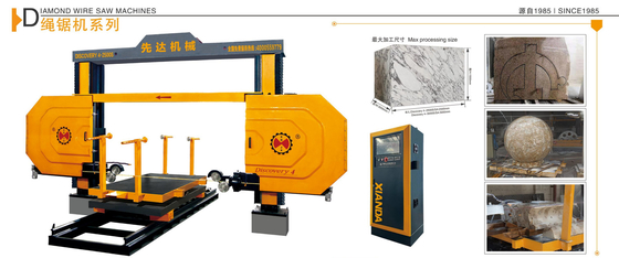 Machine à coudre à fil de diamant CNC à 4 axes avec système de contrôle automatique pour le marbre, le granit