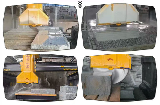 Machine de découpe de blocs intermédiaires à haute vitesse à quatre colonnes avec une puissance brute de 29/37kw pour la découpe de précision