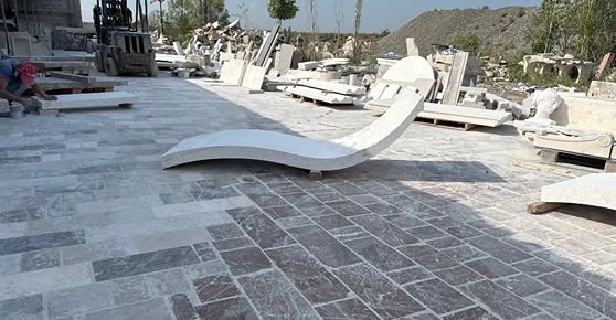 Coupeuse automatique de pierre à scies à fil CNC à 4 axes pour carrière et usine