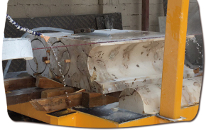 Machine à coudre à fil de diamant CNC à 4 axes, découpe de pierre de précision pour des formes spéciales et des dessins incurvés