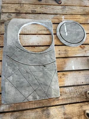 Scie à pont CNC à 5 axes avec table de travail de 3400x2000mm et rotation de tête de 0° à 360° pour granit et marbre