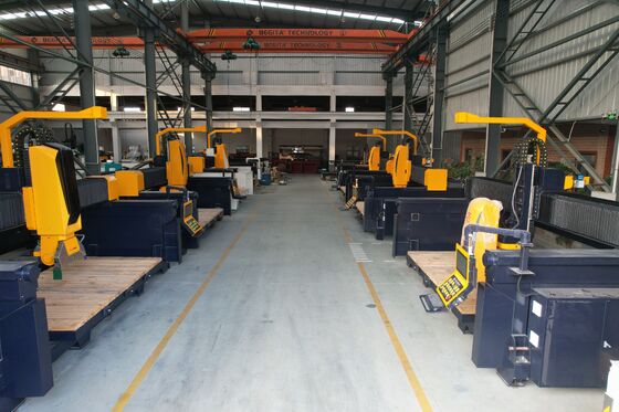 Machine de découpe pont automatique 5 axes avec système DDX pour le traitement de la pierre 3200×2000×180mm