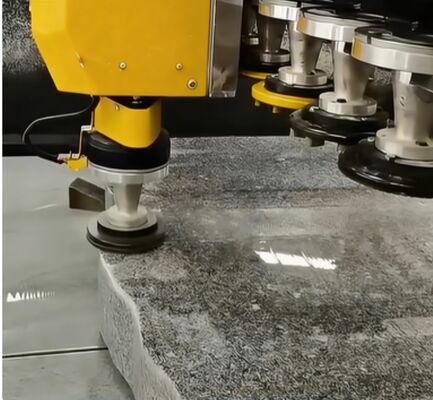 Machine de polissage intelligente intégrée à haute précision et alimentation automatique pour le polissage des pierres