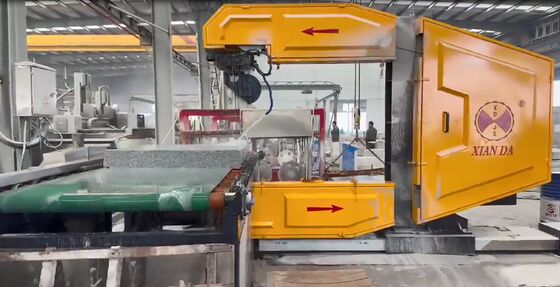 Machine de sciage à fil CNC vertical pour bordures courbes