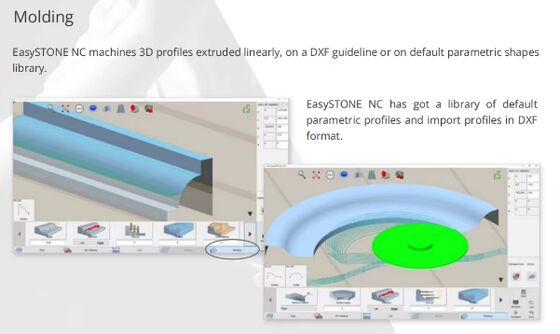 Machine de découpe de pierre 5 axes avec système DDX
