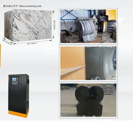 Machine de découpe de fil diamanté CNC 4 axes compacte pour le profilage de marbre et de granit - Petite machine de découpe de pierre avec certificat CE