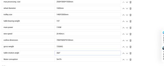 Machine de scie à fil CNC mono-axe à liaison 4 axes 2500x3000x1500mm pour le traitement de coupe de pierre de colonne d'arc de marbre et de granit