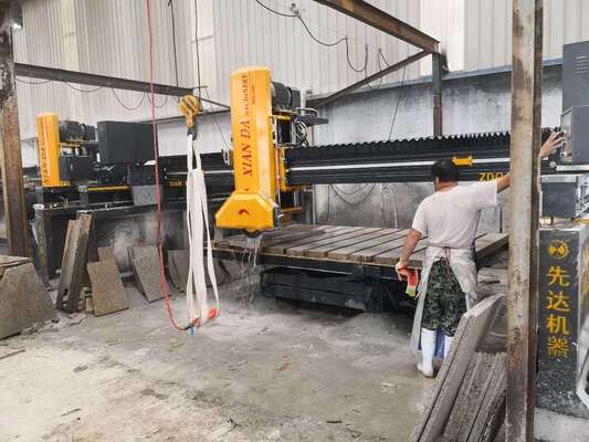 Scie à pont infrarouge laser pour pierre PLC, machine de découpe, adaptée au traitement de grandes dalles de marbre et de granit