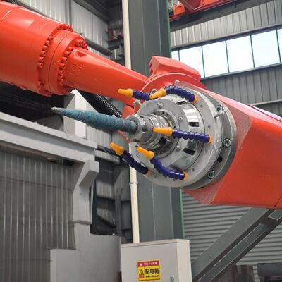 Machine de découpe de pierre robotisée CNC 6 axes avec contrôle interpolé et broche BT40 pour sculpture à grande échelle jusqu'à 3100 mm