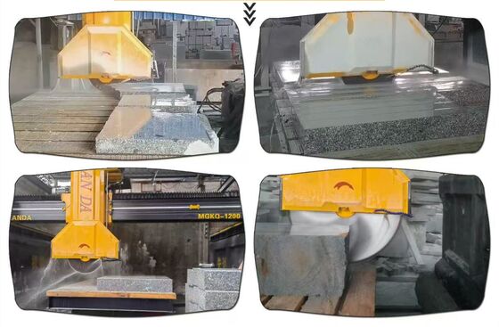 Machine de découpe de blocs intermédiaires à haute vitesse à quatre colonnes avec une puissance brute de 29/37kw pour la découpe de précision