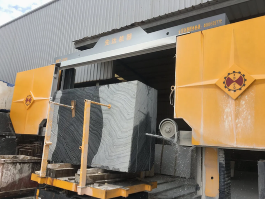 Xianda BWT-3500-21 PLC Machine de scie à fil diamanté robuste | Scie à tailler et à dresser des blocs de pierre de qualité supérieure pour le marbre et le granit
