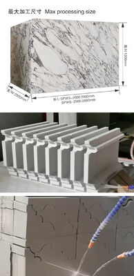 Serre à fil en céramique mousseuse à diamants avec une taille de traitement maximale de 2000 mm*2500 mm*1200 mm, un moteur principal de 7,5 kW et une vitesse de fil de 20 à 40 m/s