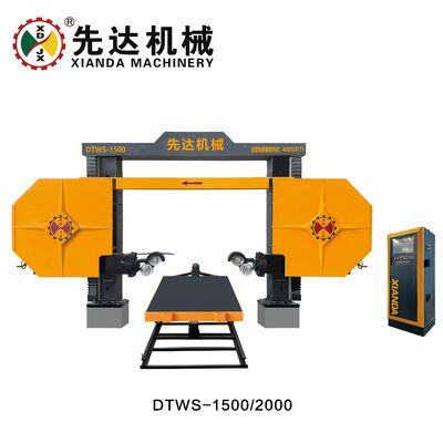 Machine de scie à fil de diamant CNC avec 1500x3000x1200mm de taille de traitement maximale, moteur principal de 11kw et rotation à 360°