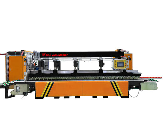 Machine de polissage à béton multifonctionnelle horizontale CNC entièrement automatique avec bordure de haute précision pour le traitement de la pierre
