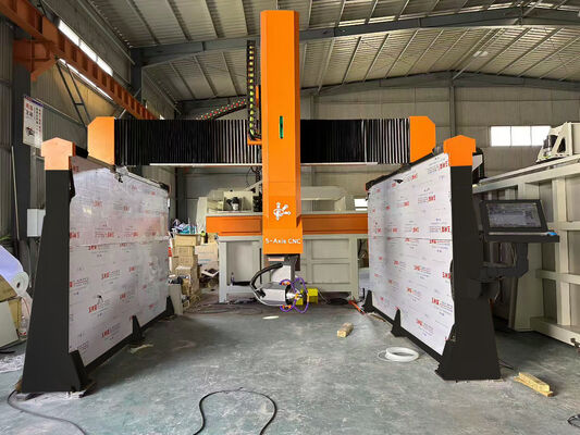 Machine de sculpture sur pierre CNC industrielle 5 axes FAEM-3320, traitement rapide pour figures humaines de Bouddha 3D et sculptures de monuments