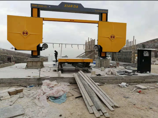 Machine à coudre à fil de diamant à commande PLC pour le marbre de granit avec 3500x3500x1800mm taille maximale de traitement et moteur principal de 15 kW