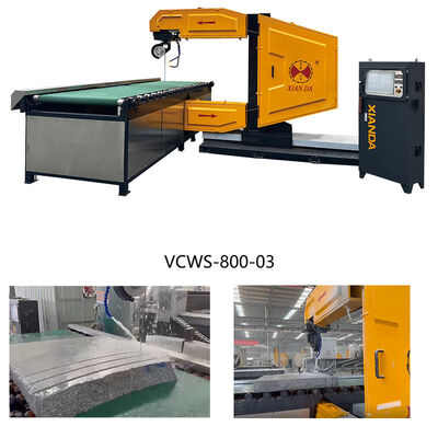 Machine verticale de scie à fil diamanté CNC pour le profilage de pierre 3D et la coupe de blocs