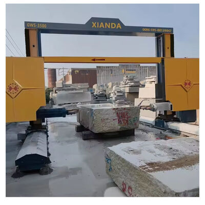 Machine de découpe de scie à fil diamanté mobile à portique industriel pour la fabrication de blocs de granit