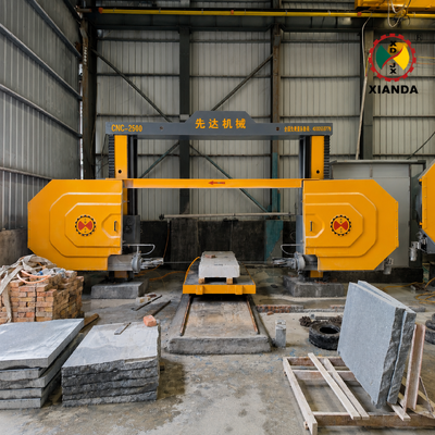 Machine de sciage à fil pour granit, marbre et diamant, système de contrôle CNC, usage intensif