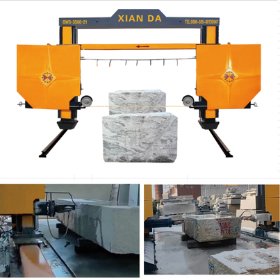 Machine à scie à fil CNC PLC mobile pour la découpe de gros blocs de pierre
