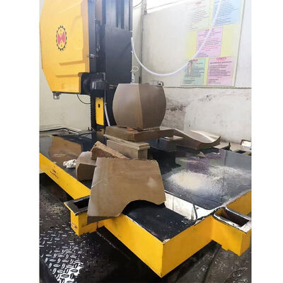 Machine automatique de scie à fil diamanté CNC à 5 axes, pour la coupe et le façonnage de blocs de marbre et de granit