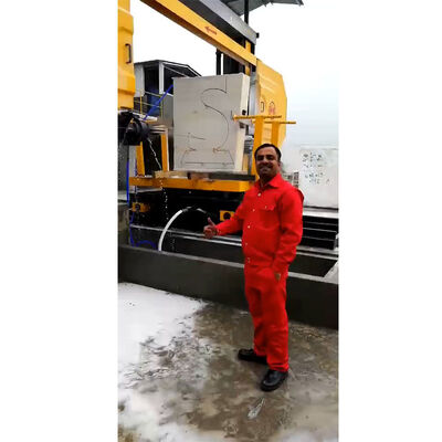 Machine automatique de scie à fil diamanté CNC à 5 axes, pour la coupe et le façonnage de blocs de marbre et de granit
