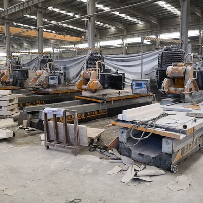 Machine de profilage de ligne de pierre à commande PLC avec coupe à double lame et cadre en acier soudé à haute résistance