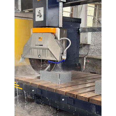 Machine de scie à pont CNC de précision à 5 axes, pour les projets de découpe de marbre et de décoration de pierre au Portugal
