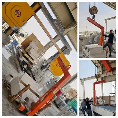 Machine de sciage diamant à fil CNC 4 axes avec table servo-rotative à 360° et capacité de charge de 20 tonnes pour la découpe de pierre