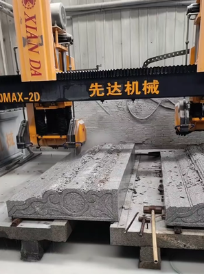 Machine de découpe et de fraisage CNC de type pont à double faisceau pour pierre