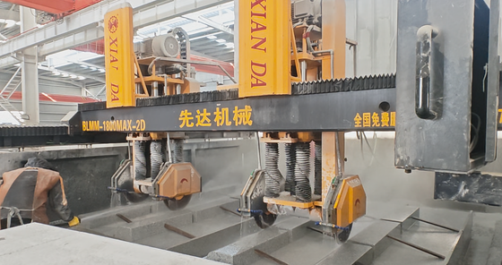 Machine de découpe et de fraisage CNC de type pont à double faisceau pour pierre